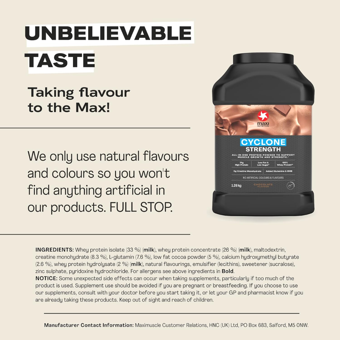 MaxiNutrition Cyclone Powder 1260g - Strawberry