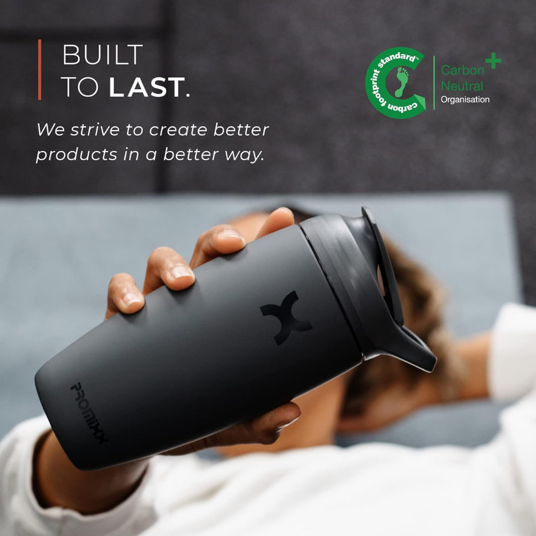 PROMiXX Pursuit Stainless-Steel Shaker Bottle 550ml - Graphite