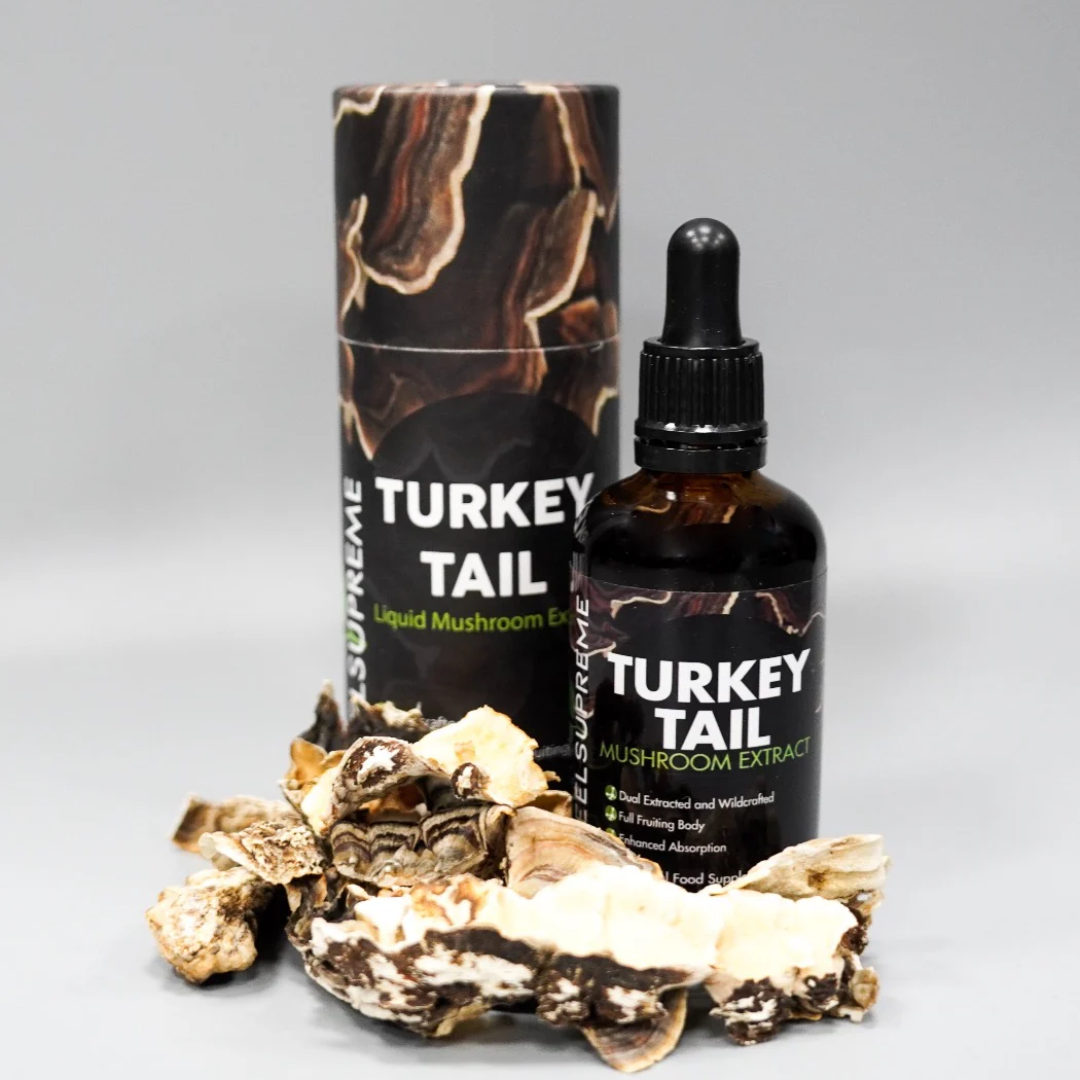 Feel Supreme Turkey Tail Mushroom Liquid | High Strength Tincture for Immunity 60ml