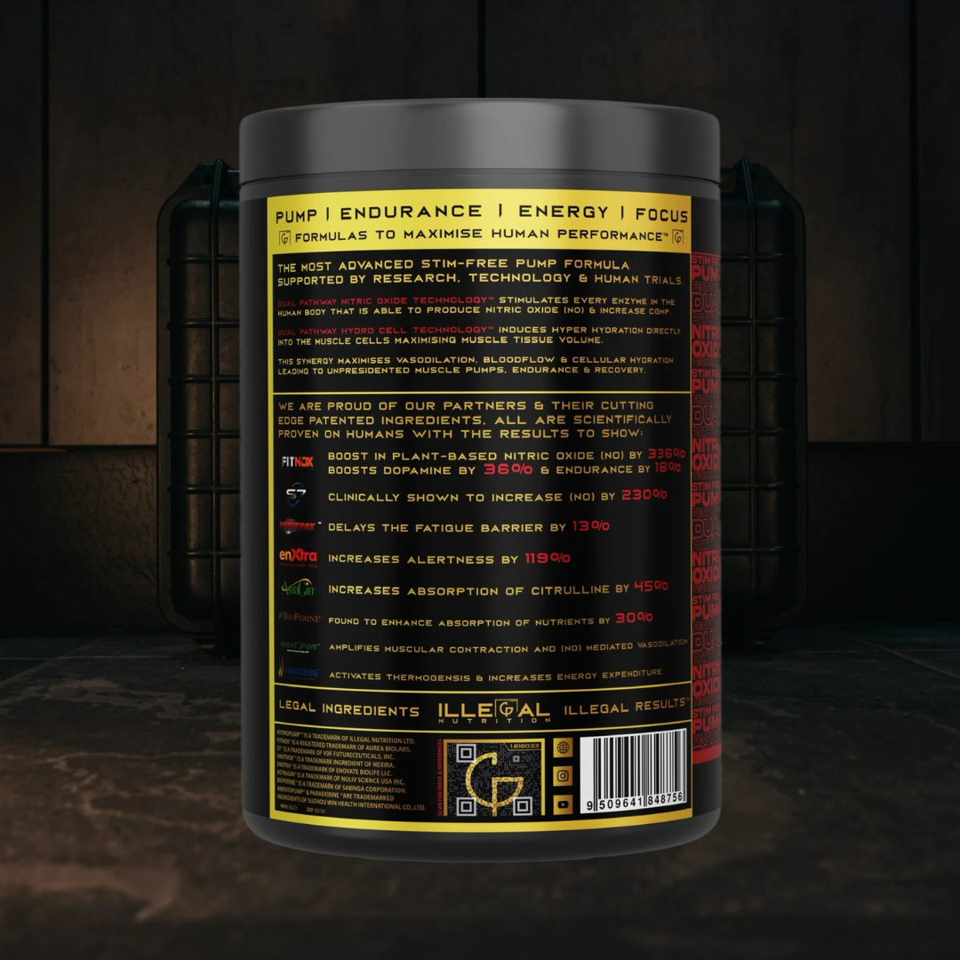 Illegal Nutrition Premium Pump V2 (Stim-Free) 375g - Strawberry