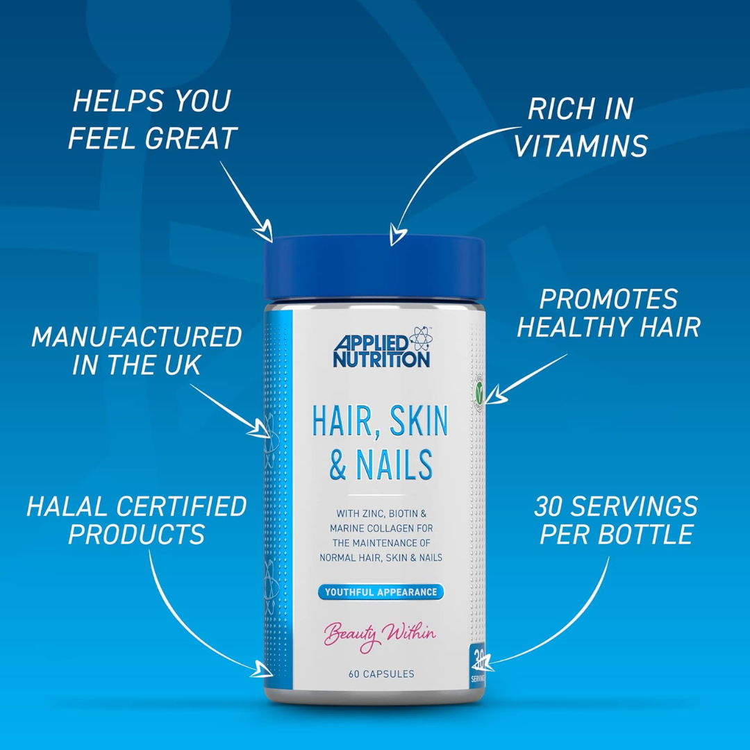 Applied Nutrition Hair, Skin & Nails 60 Caps