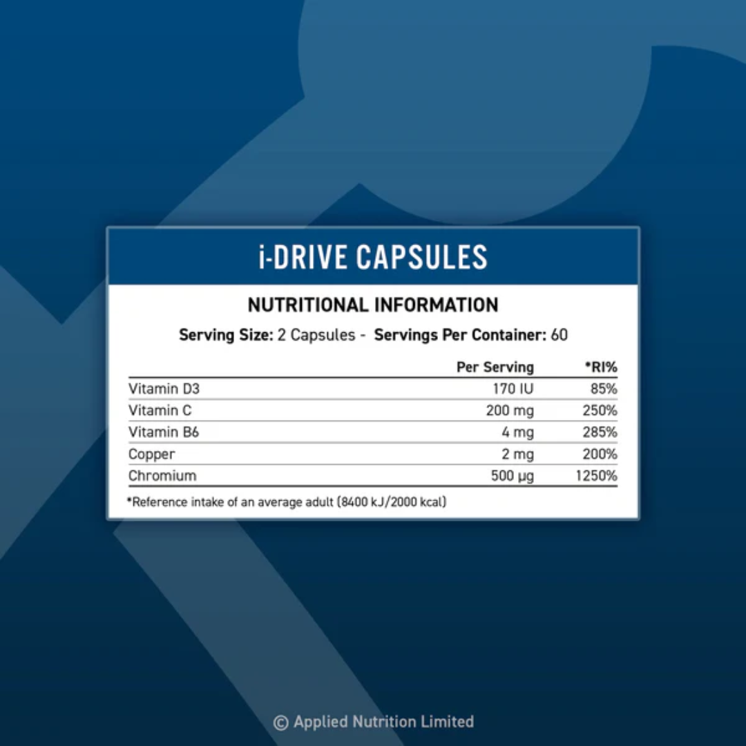 Applied Nutrition I-Drive 120 Veg Caps