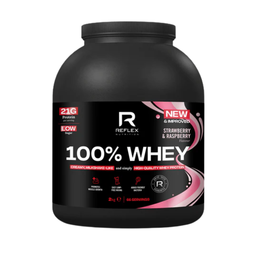 Reflex Nutrition 100% Whey 2kg - Strawberry & Raspberry