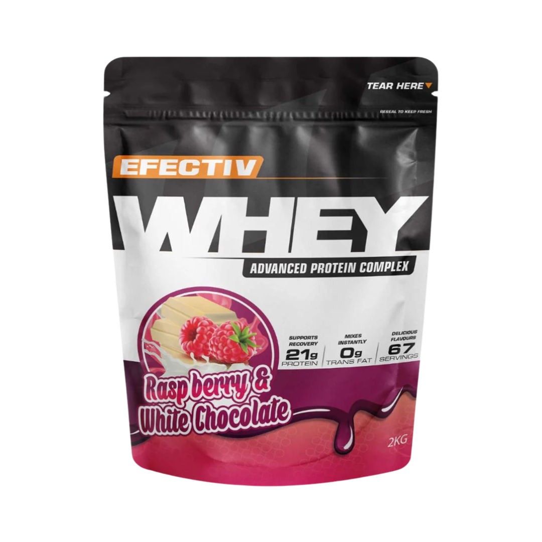 Efectiv Nutrition Whey Protein 2kg - Raspberry & White Chocolate