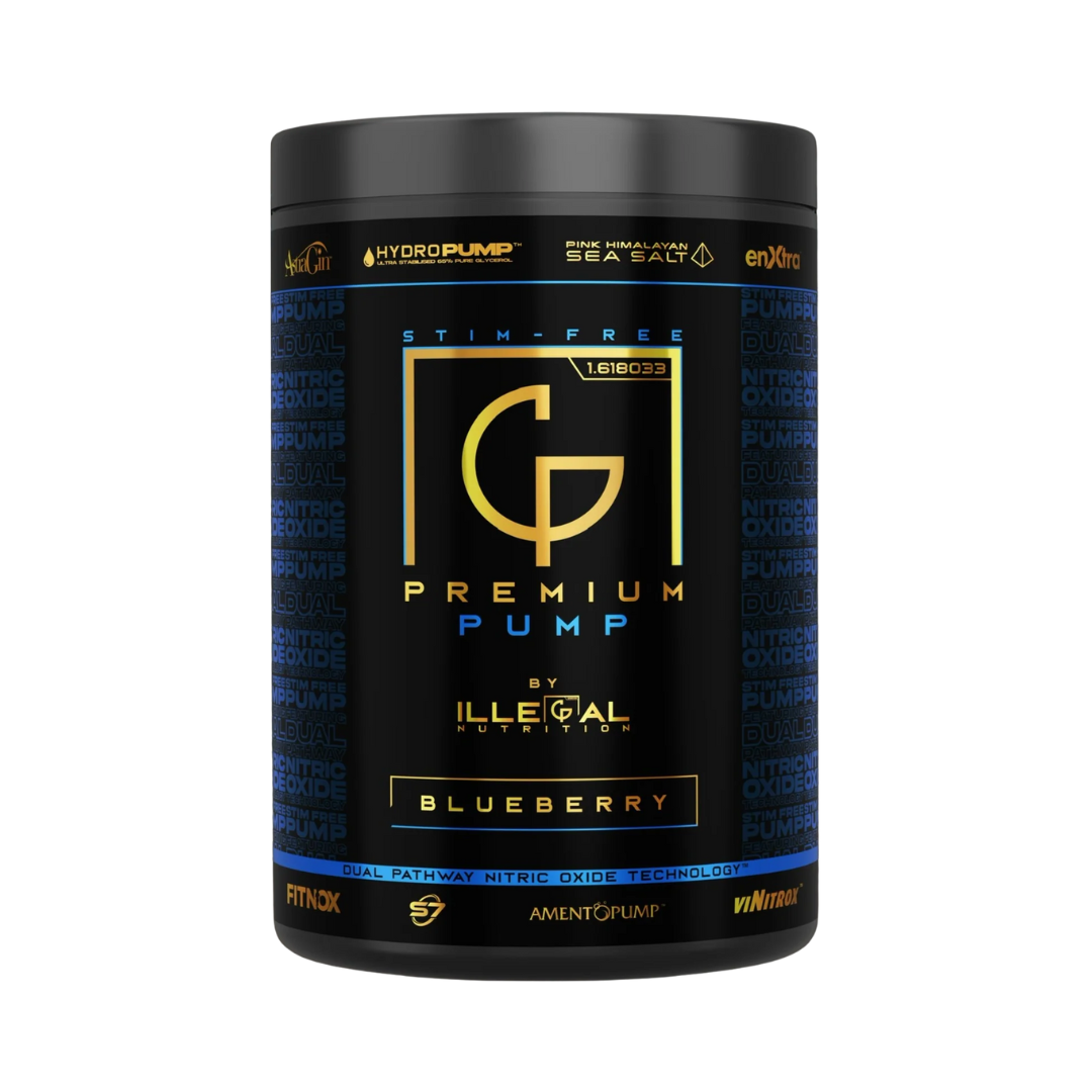 Illegal Nutrition Premium Pump V2 (Stim-Free) 375g - Blueberry