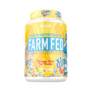 Axe & Sledge Supplements Farm Fed Protein Isolate 30 Servings - Banana Split Ice Cream