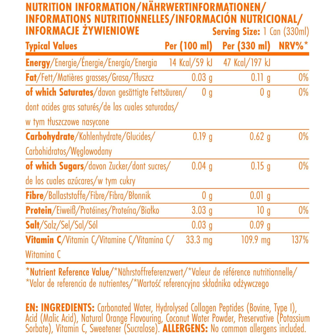 Applied Nutrition Sparkling Protein Water 12x330ml - Tropical Burst