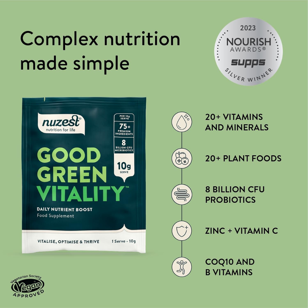 Nuzest Good Green Vitality 10x10g Refreshingly Natural