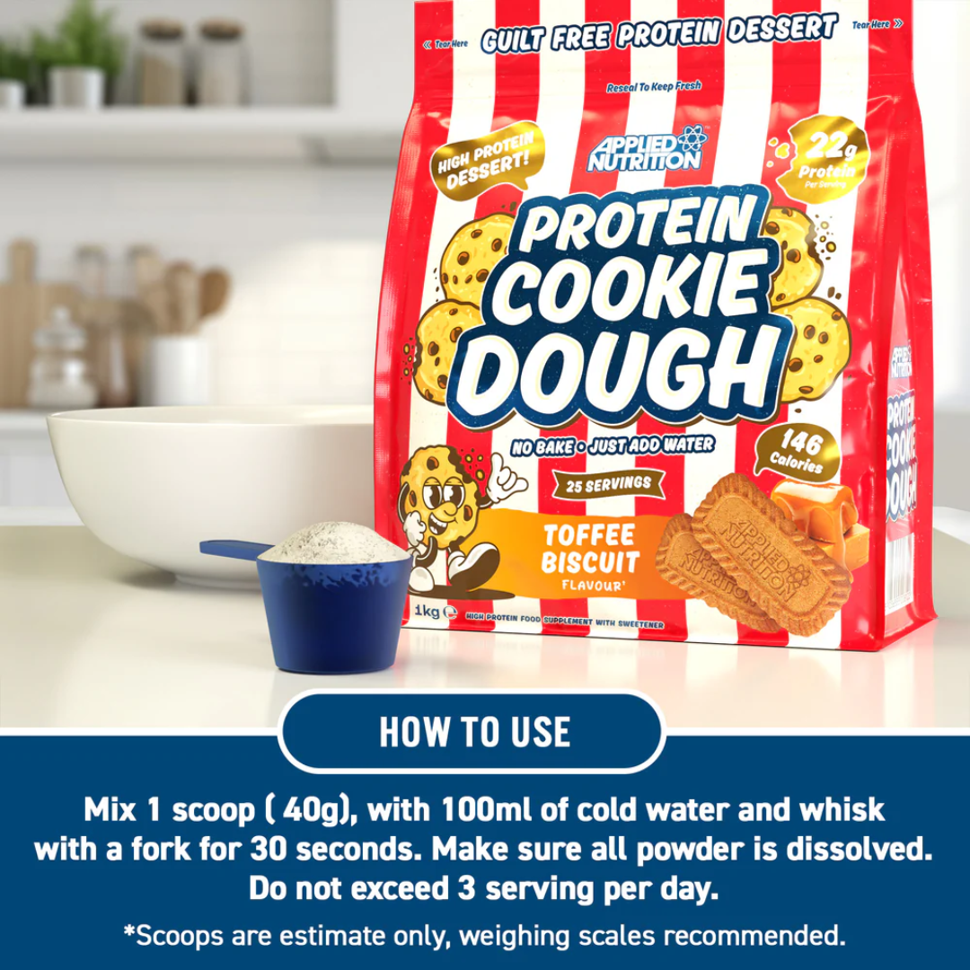 Applied Nutrition Protein Cookie Dough 1kg - Vanilla Ice Cream