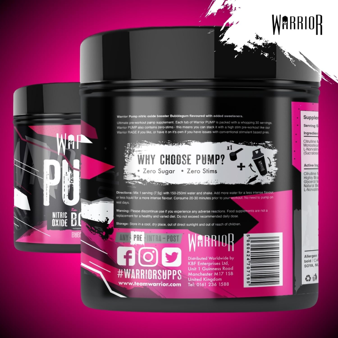 Warrior PUMP 225g - Cola Cube