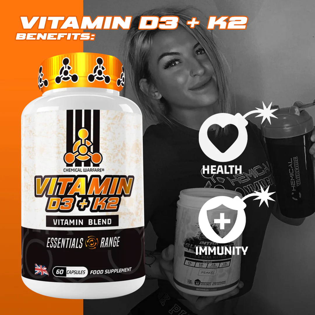 Chemical Warfare Vitamin D3 & K2 60 Caps