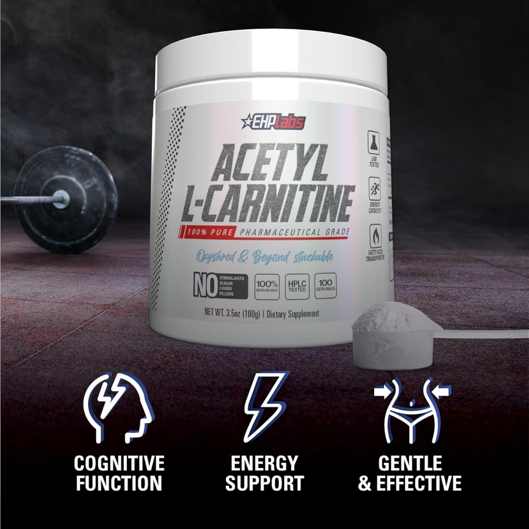 EHP Labs Acetyl L-Carnitine 100% Pure 100g 50 Servings