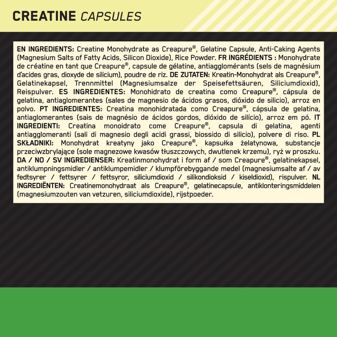 Optimum Nutrition Creatine 2500mg 200 Caps