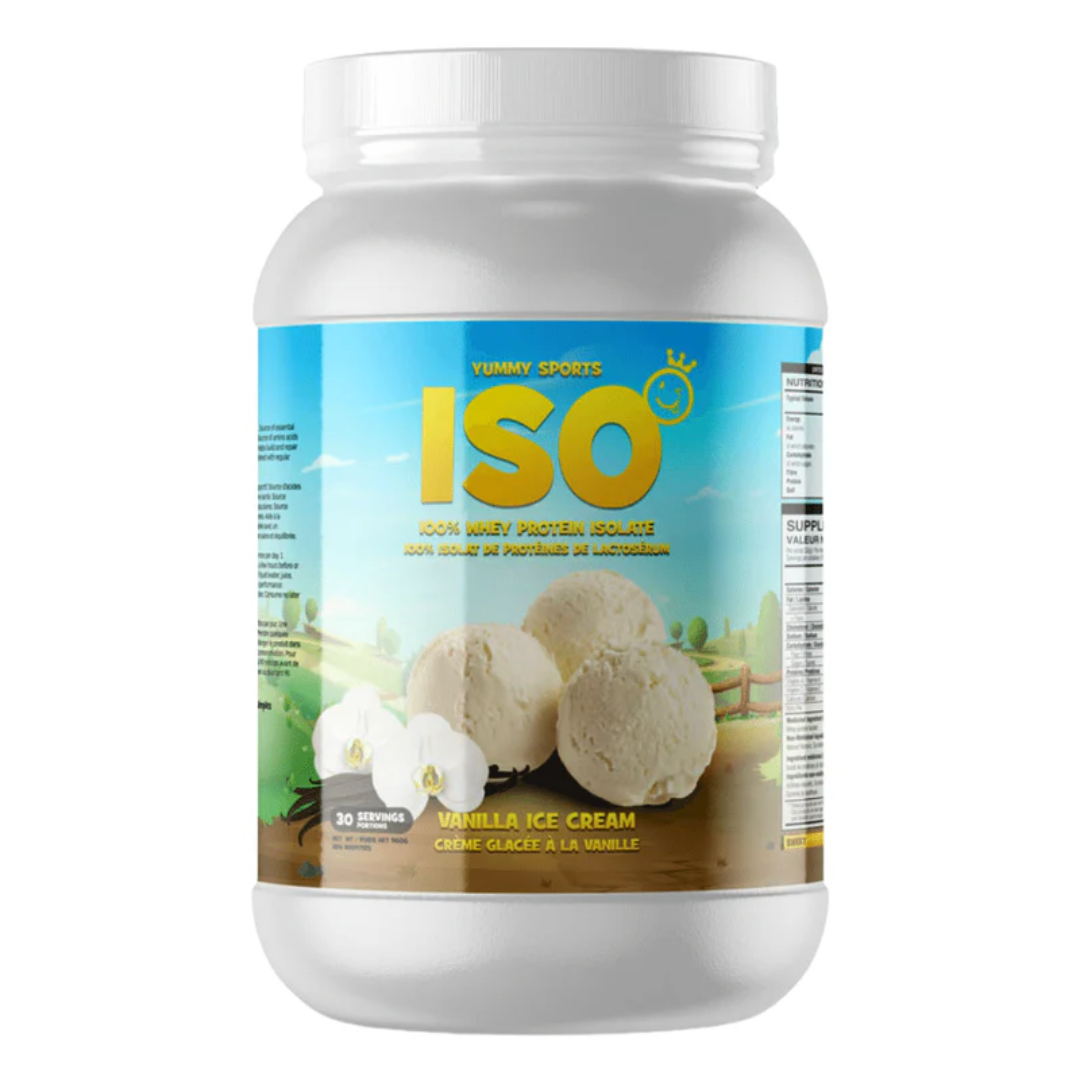 Yummy Sports ISO Tub 30 Servings 960g - Vanilla Ice Cream