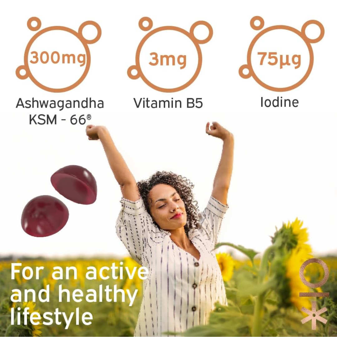 Nutriburst Ashwagandha KSM-66 2 60 Gummies Tropical