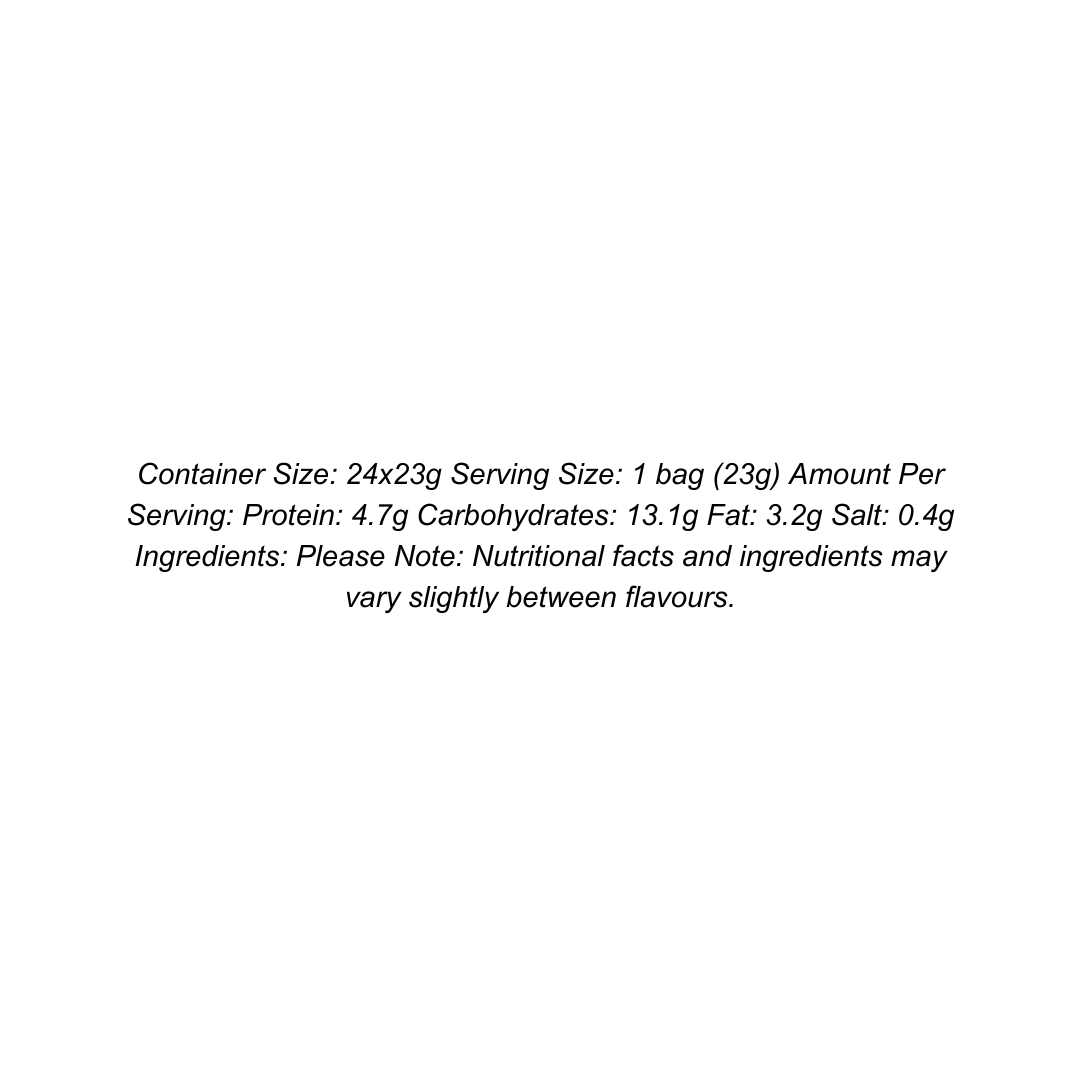 Good & Honest Popped Protein Crisps 24x23g - Salt & Pepper