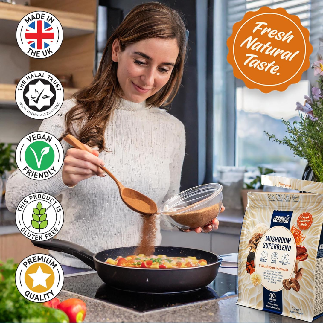 Applied Nutrition Mushroom Superblend 160g Unflavoured