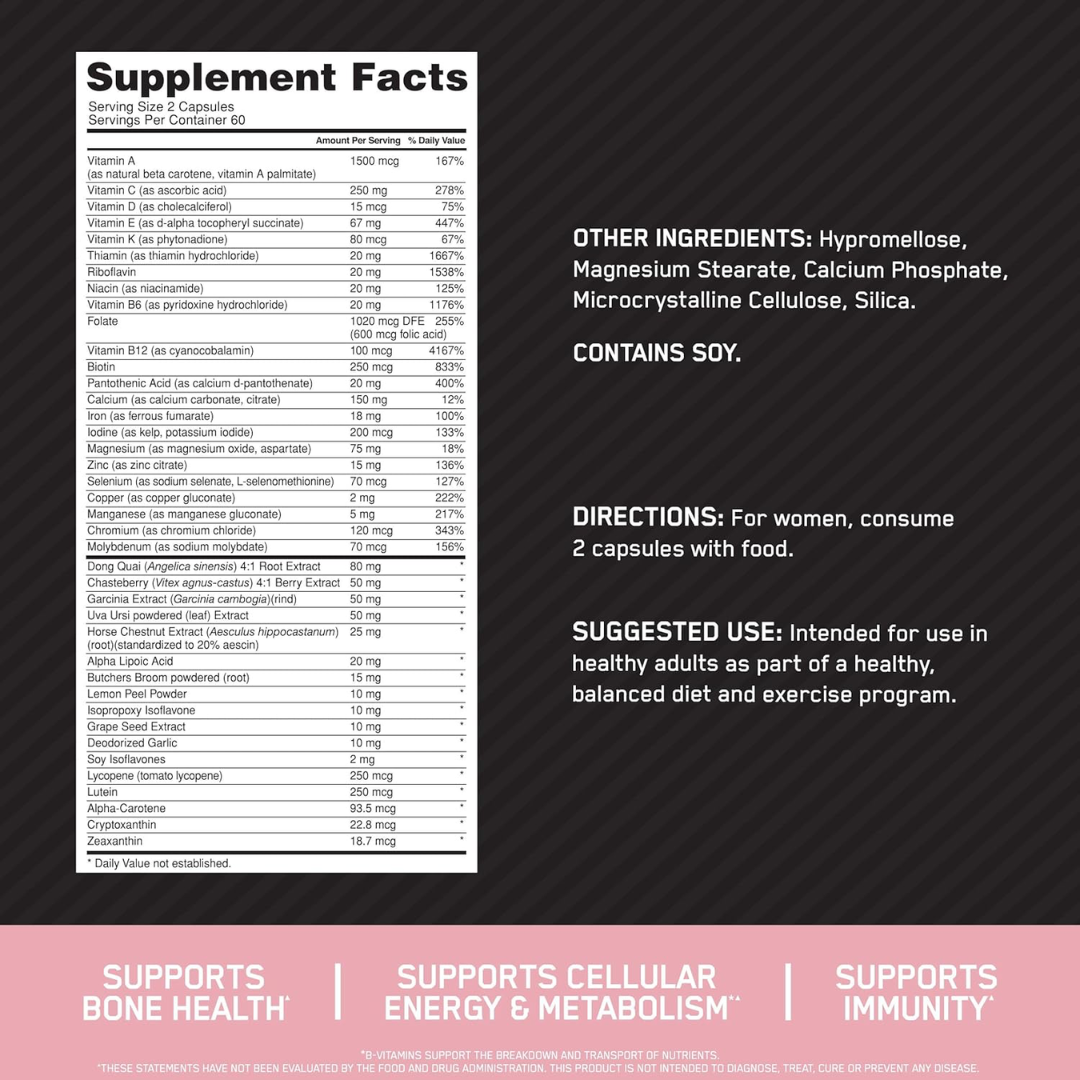 Optimum Nutrition Opti-Women 60 Caps