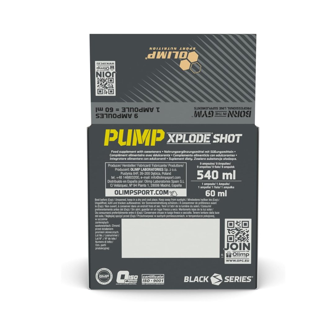 Olimp Sport Nutrition Pump Xplode Shot 9x60ml - Orange