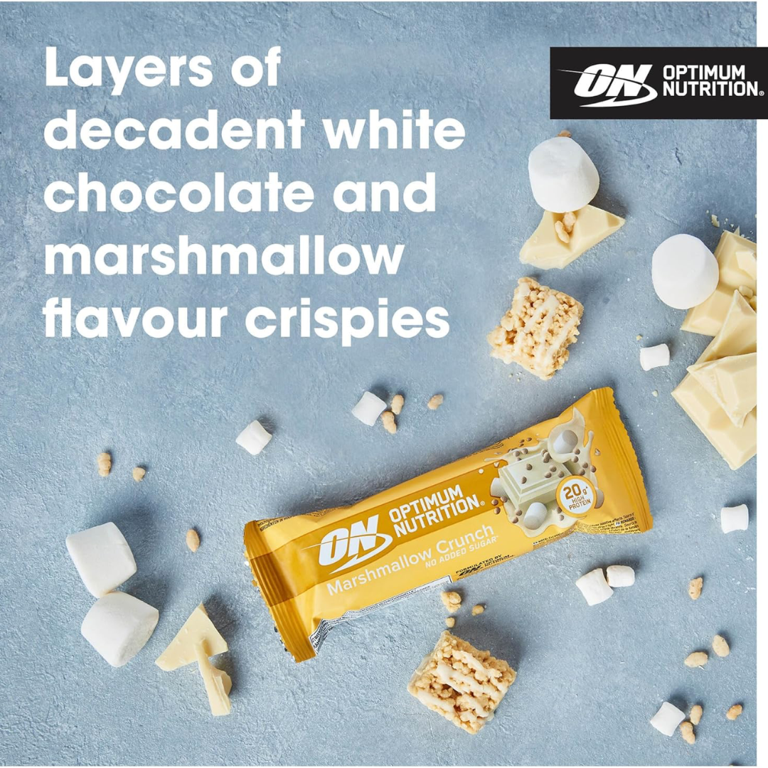 Optimum Nutrition Crunch Bar Box Of 10 - Marshmallow