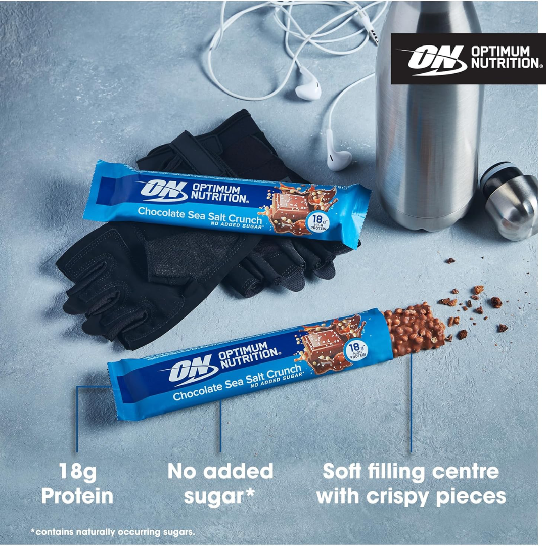 Optimum Nutrition Crunch Bar Box Of 12 - Choc Red Berry