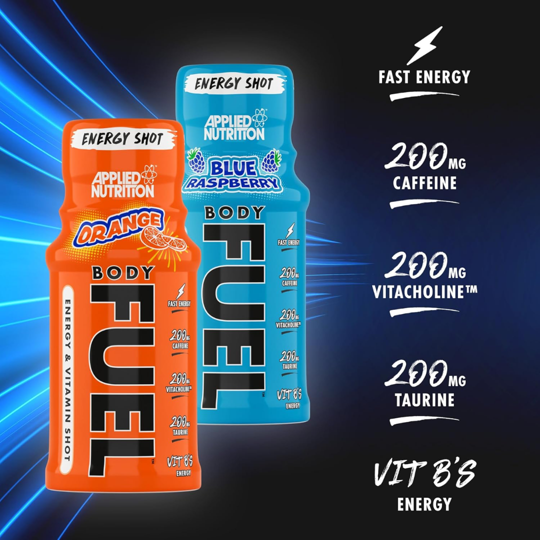 Applied Nutrition Body Fuel Energy Shots 12x60ml - Blue Raspberry