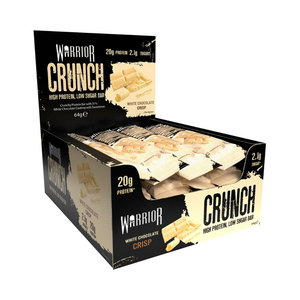 Warrior Crunch Bars 12x64g - White Chocolate