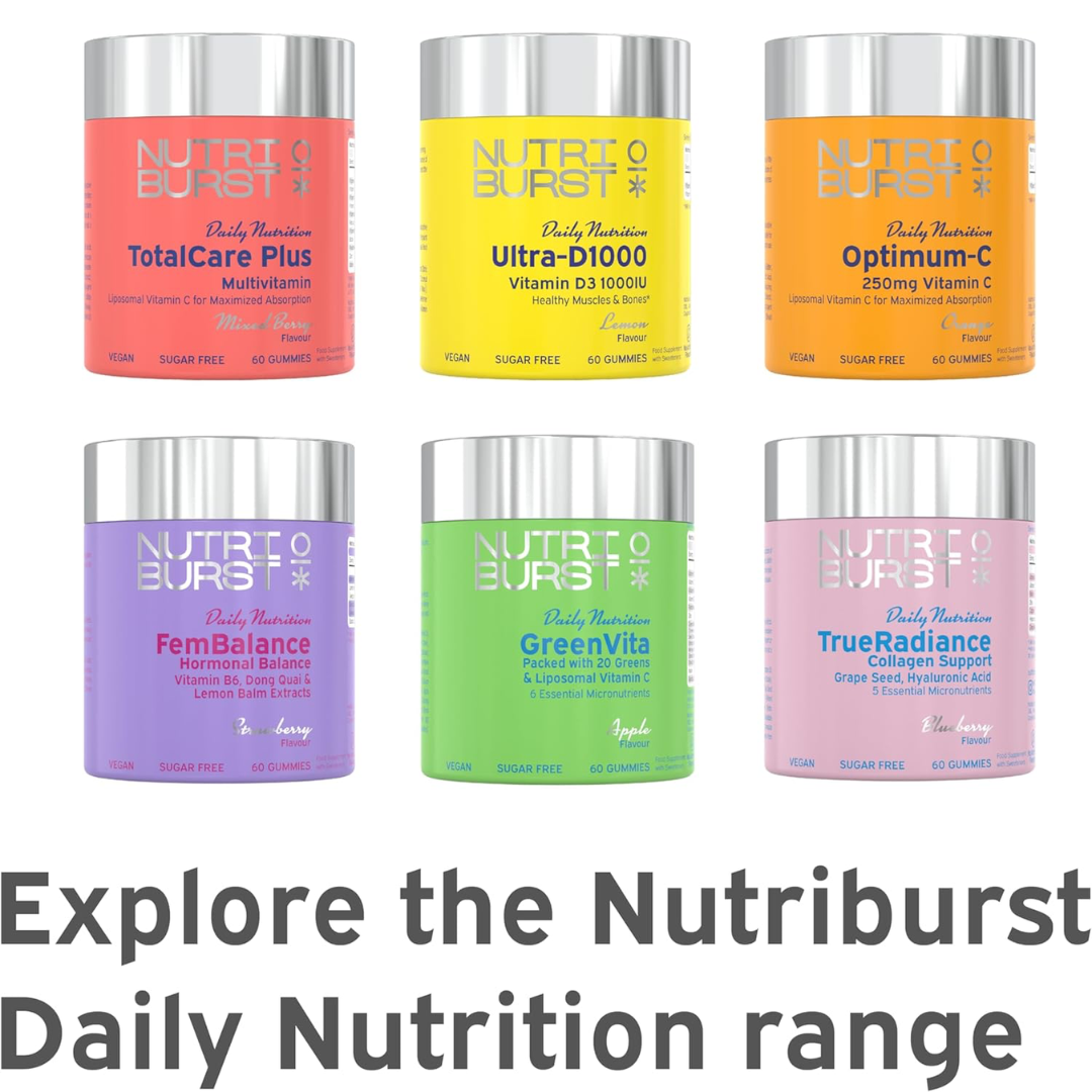 Nutriburst Biotin Powerplus 60 Gummies Strawberry