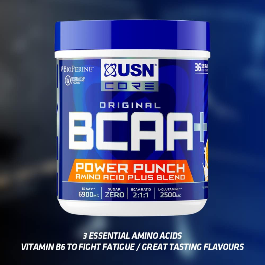 USN BCAA Power Punch 400g - Blue Raspberry
