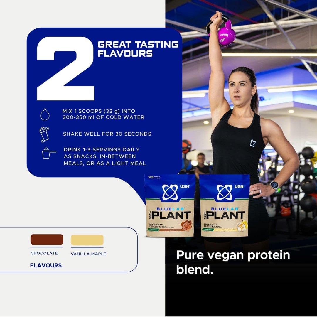 USN 100% Plant Protein 900g - Strawberry