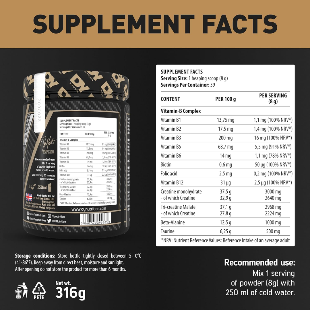 DY Nutrition The Creatine 400g - Peach