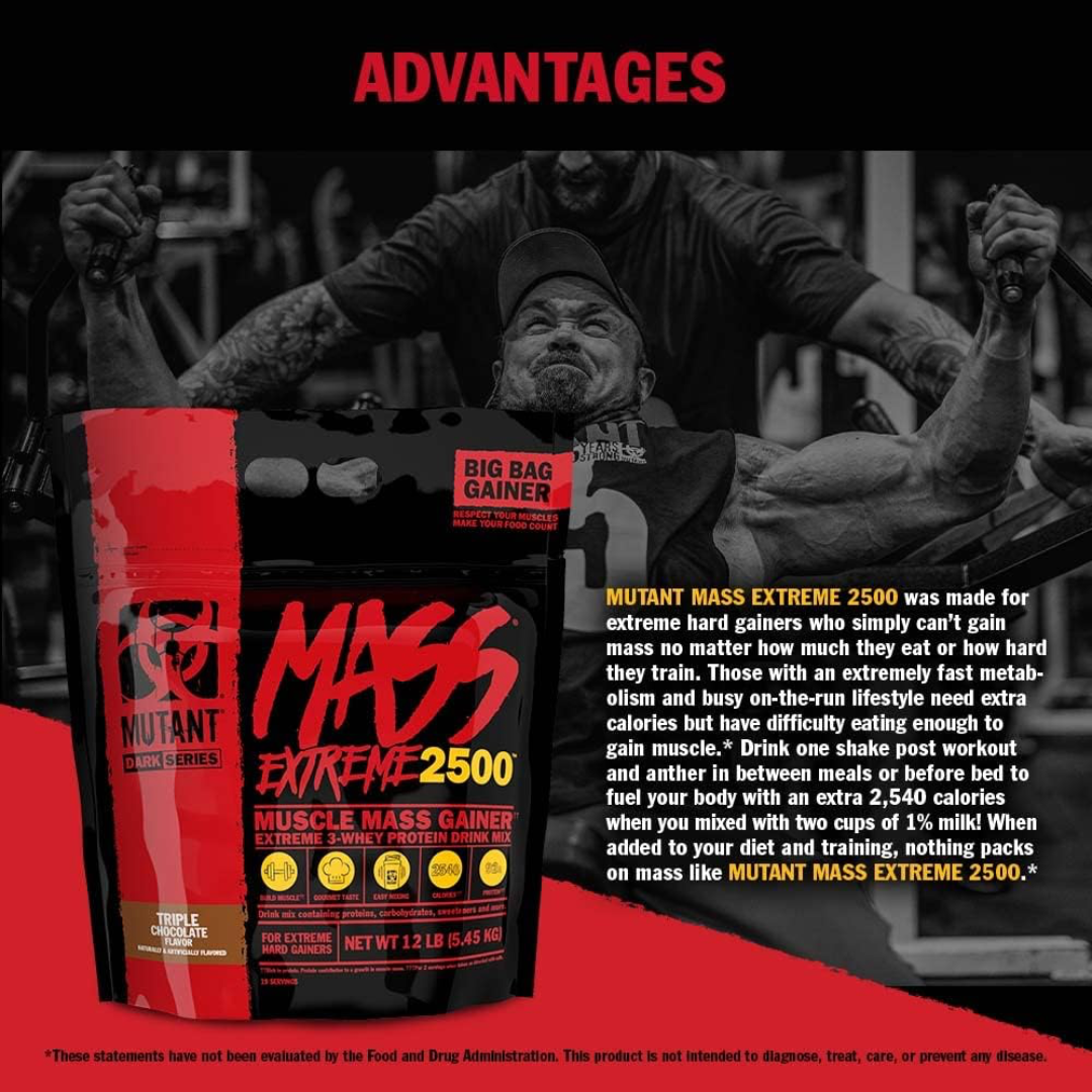 Mutant Mass Extreme 2500 5.45kg - Vanilla Ice Cream