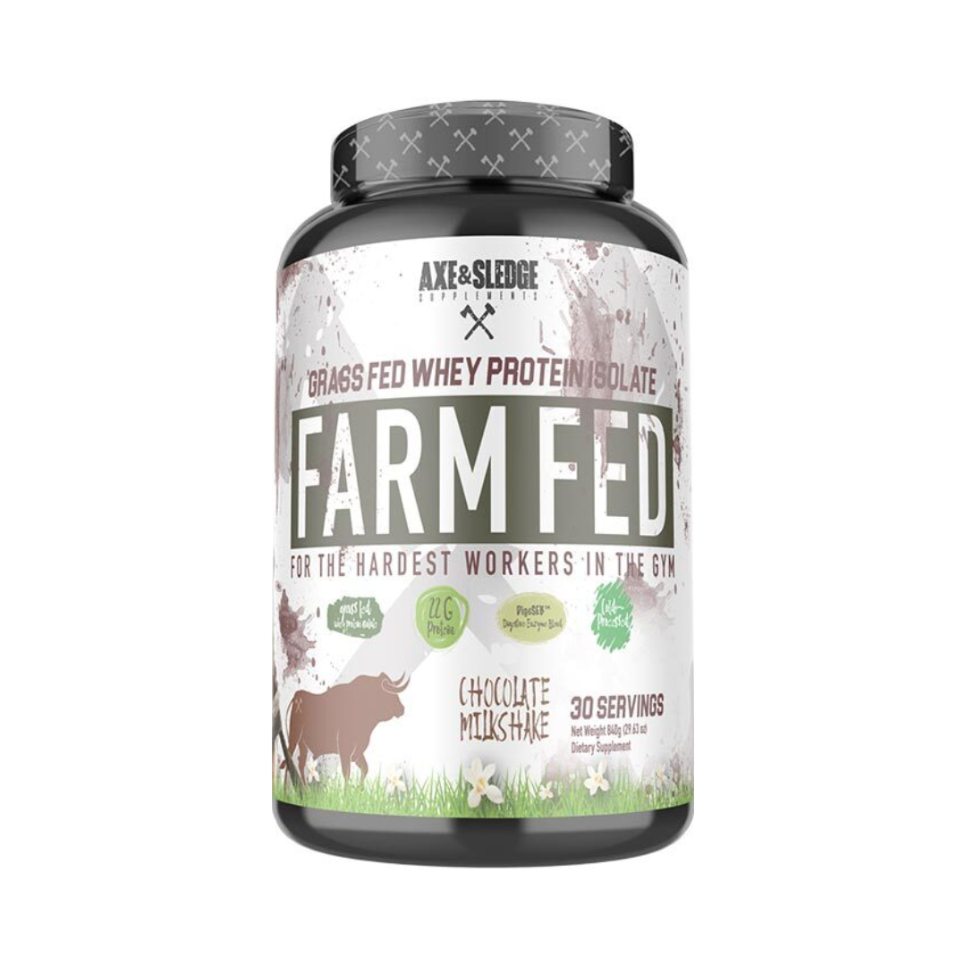 Axe & Sledge Supplements Farm Fed Protein Isolate 30 Servings - Chocolate Milkshake