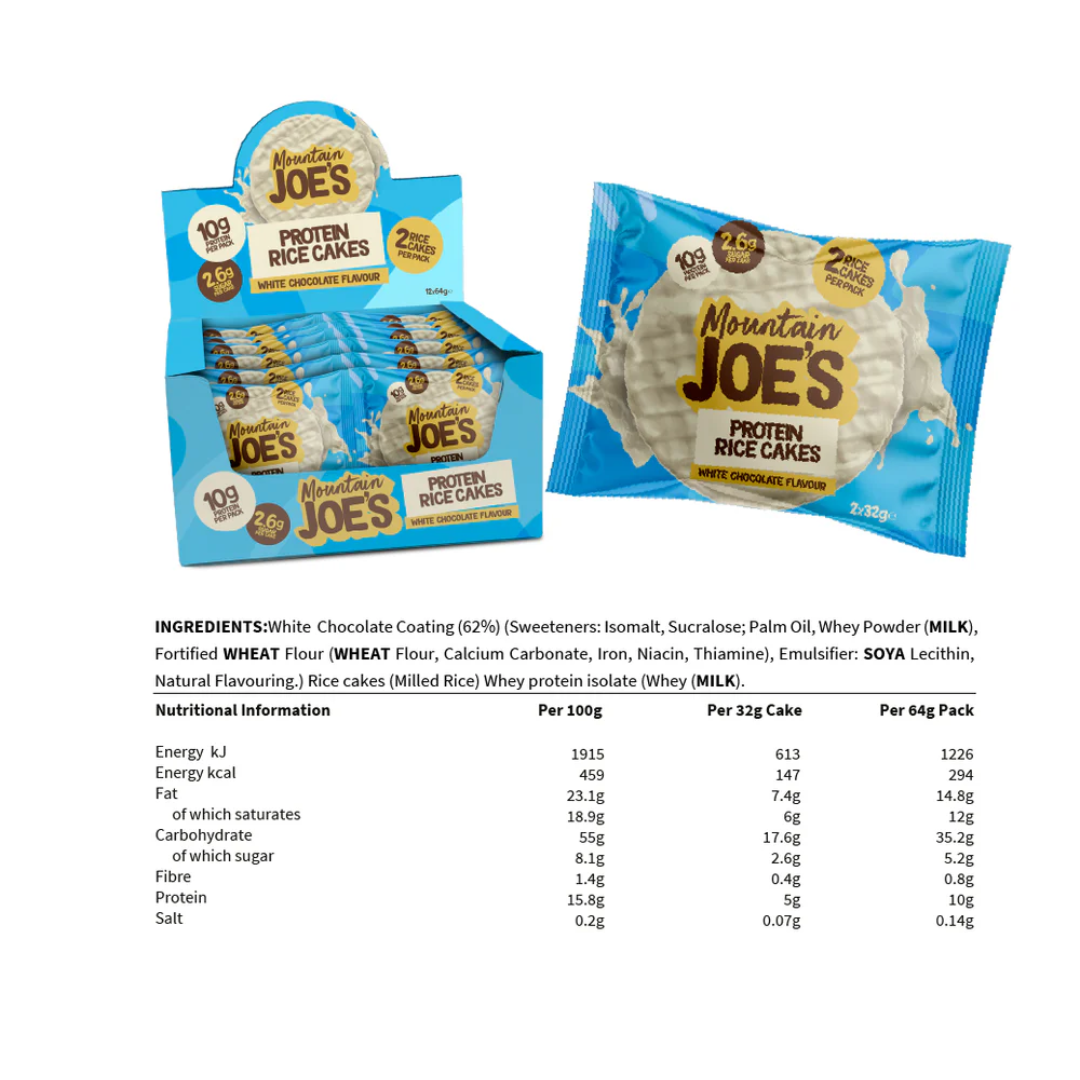 Mountain Joe's Rice Cake 12x64g - Milk Chocolate