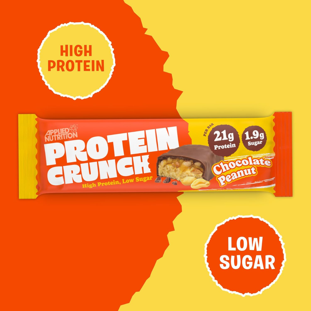 Applied Nutrition Protein Crunch Bar 12x62g - Milk Chocolate Caramel