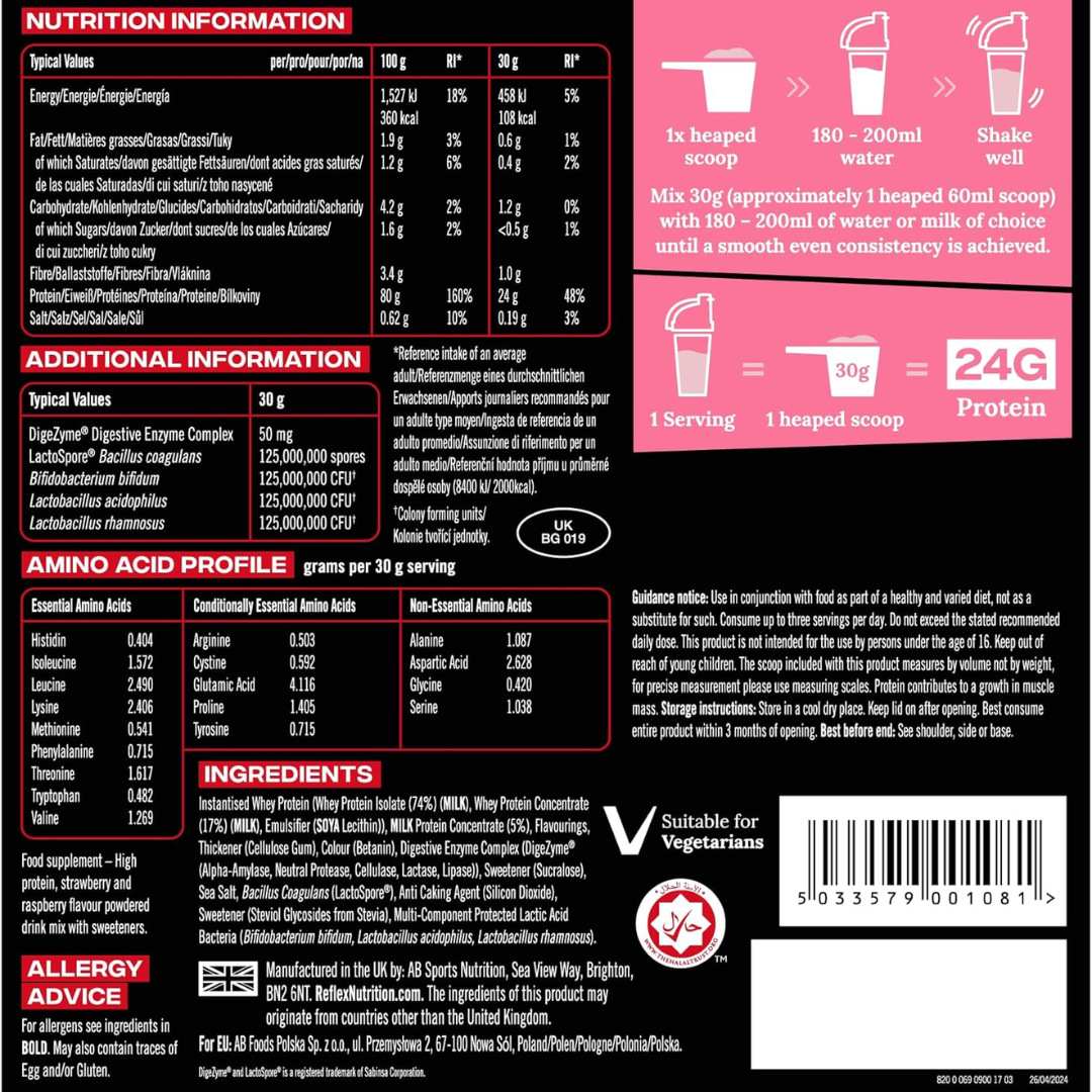 Reflex Nutrition Instant Whey Pro 900g - Vanilla