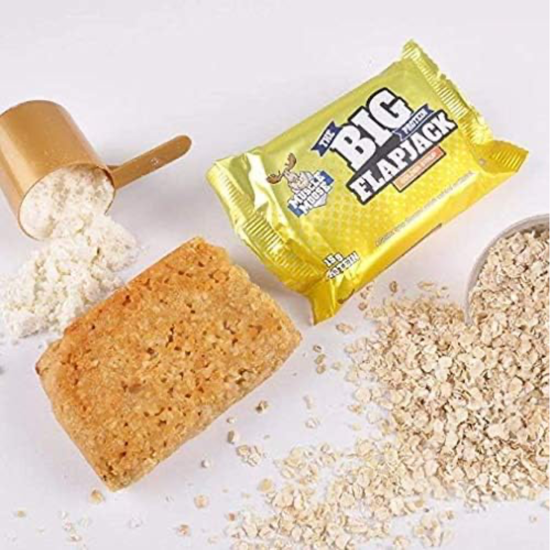 Muscle Moose Big Protein Flapjack 12x100g - Golden Syrup