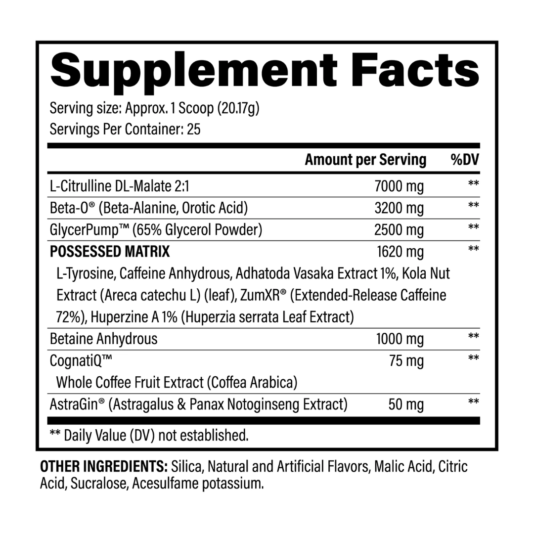 Black Magic BZRK Pre-Workout 25 Servings - Cherry Lime