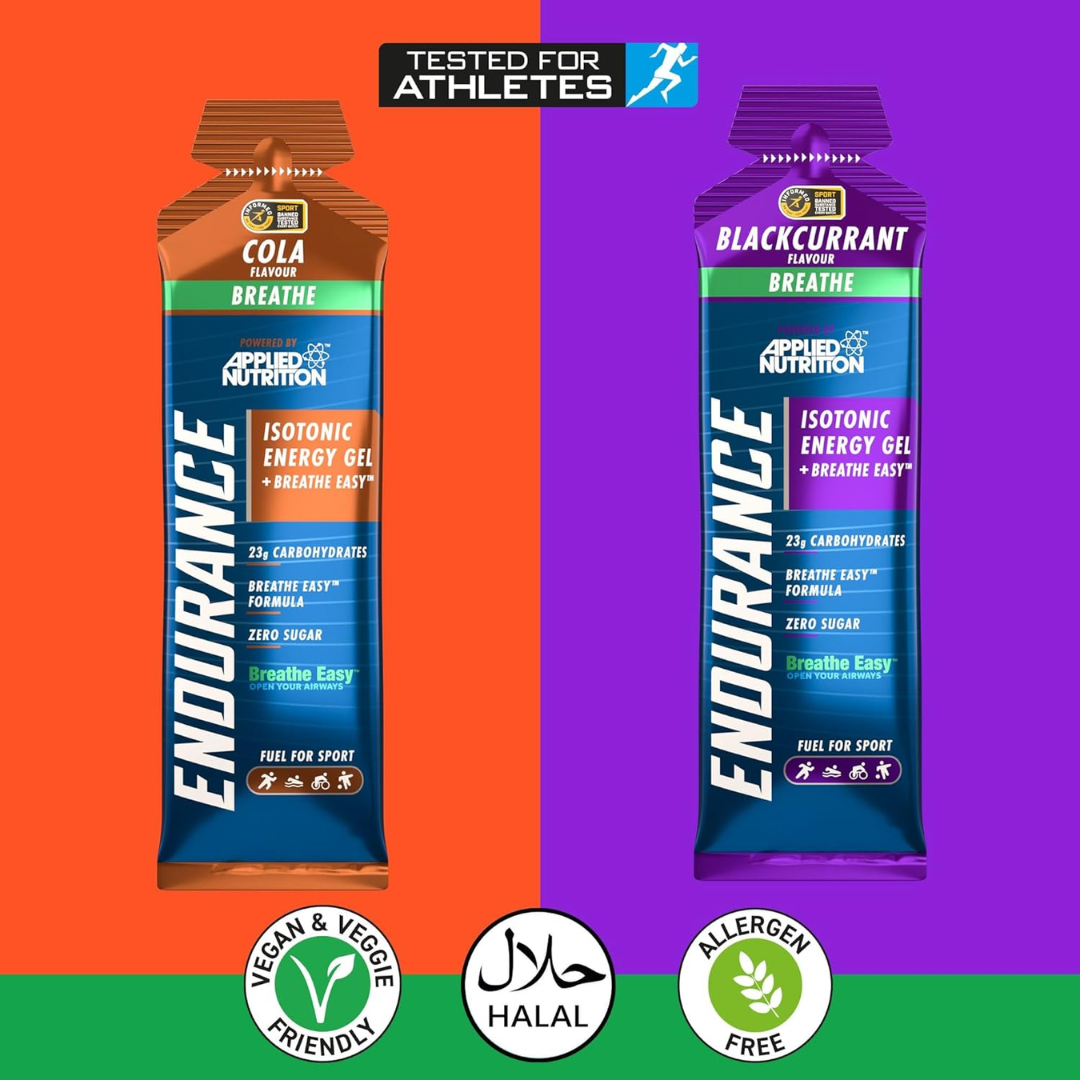 Applied Nutrition Endurance Velocity Breathe Isotonic Energy Gel 20x60g - Cola