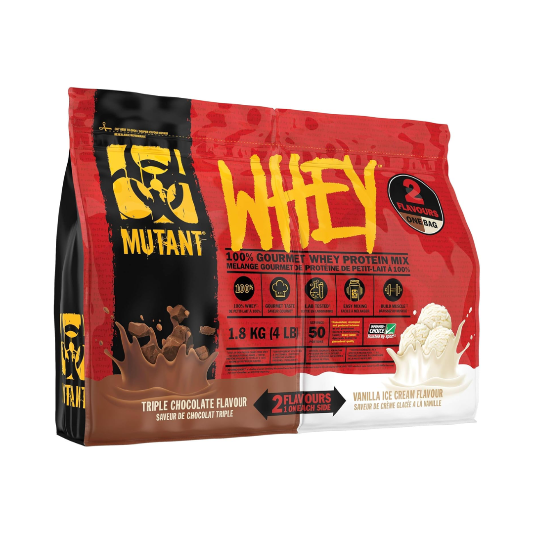 Mutant Whey Dual Chamber 1.8kg - Triple Chocolate & Vanilla Ice Cream