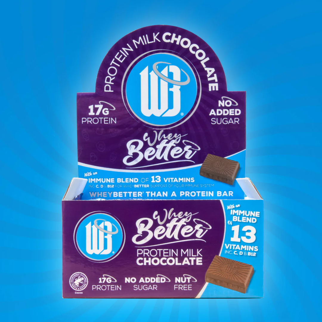 WheyBetter Protein 12x75g Immune Blend of Vitamins - Chocolate