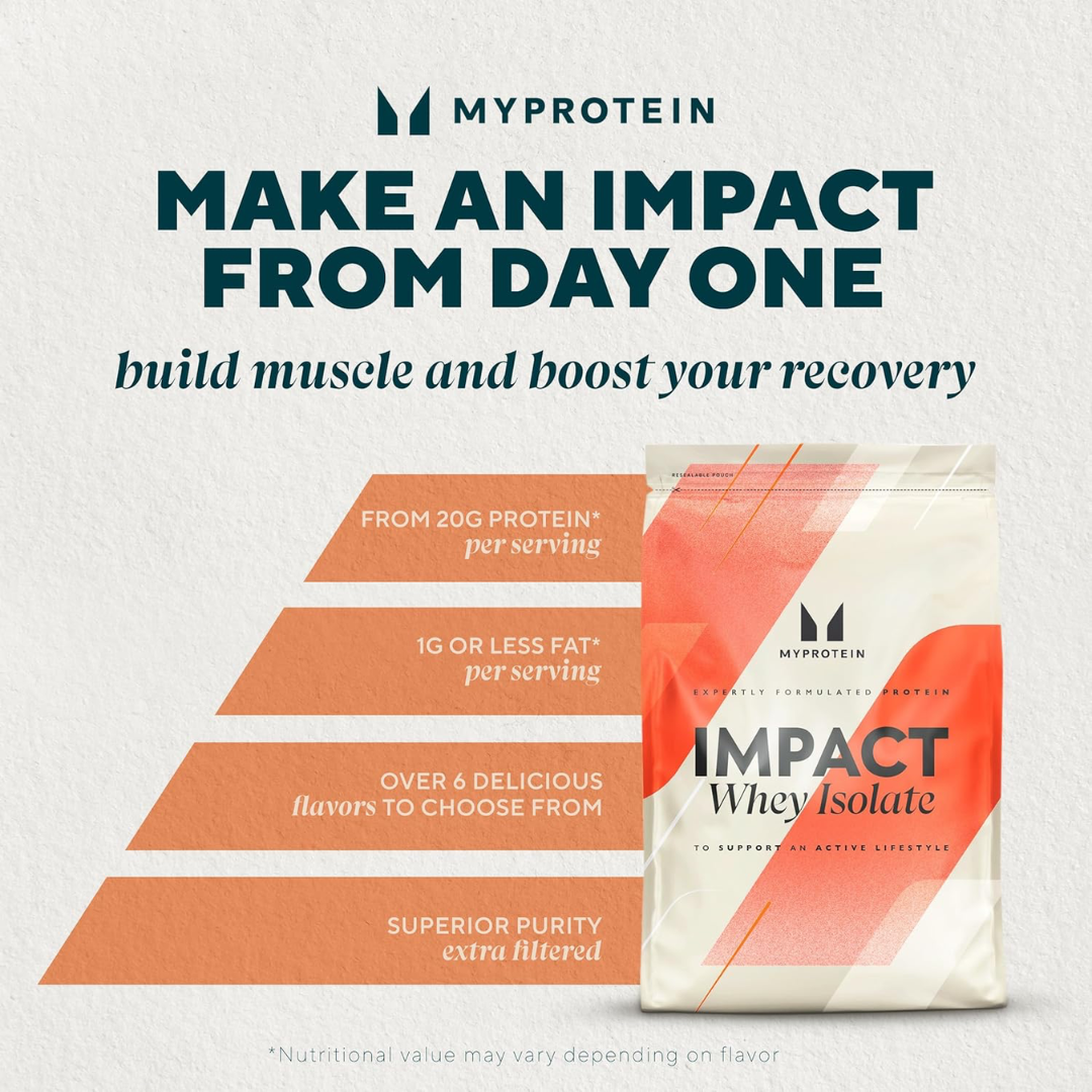 MyProtein Impact Isolate Whey Protein 2.5kg - Natural Vanilla