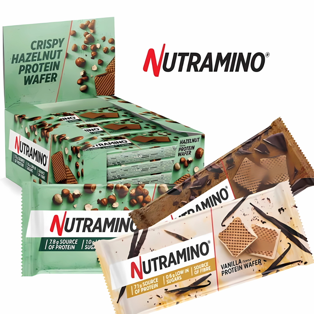 Nutramino Nutra-Go High Protein Low Sugar Wafer 12x39g - Hazelnut
