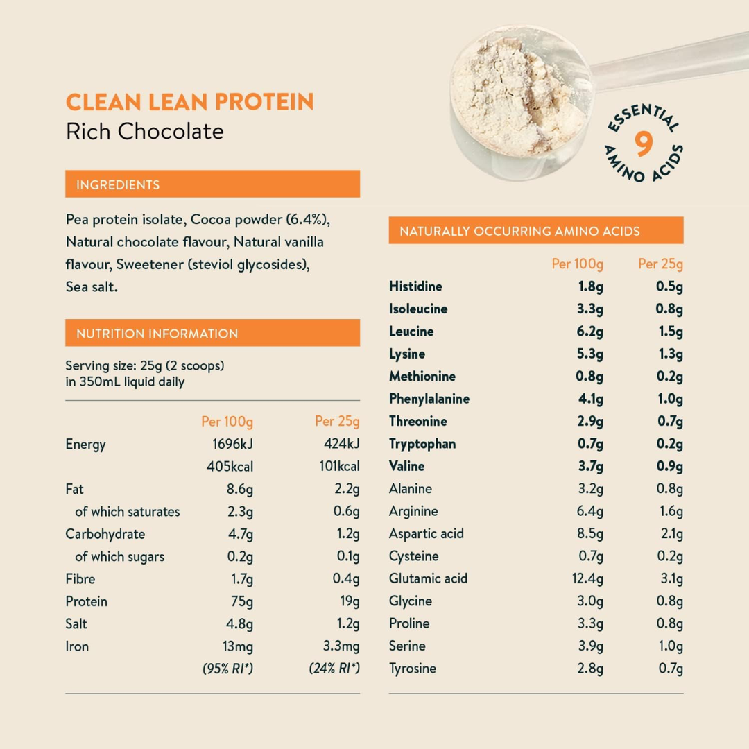 Nuzest Clean Lean Protein 10x25g Rich Chocolate