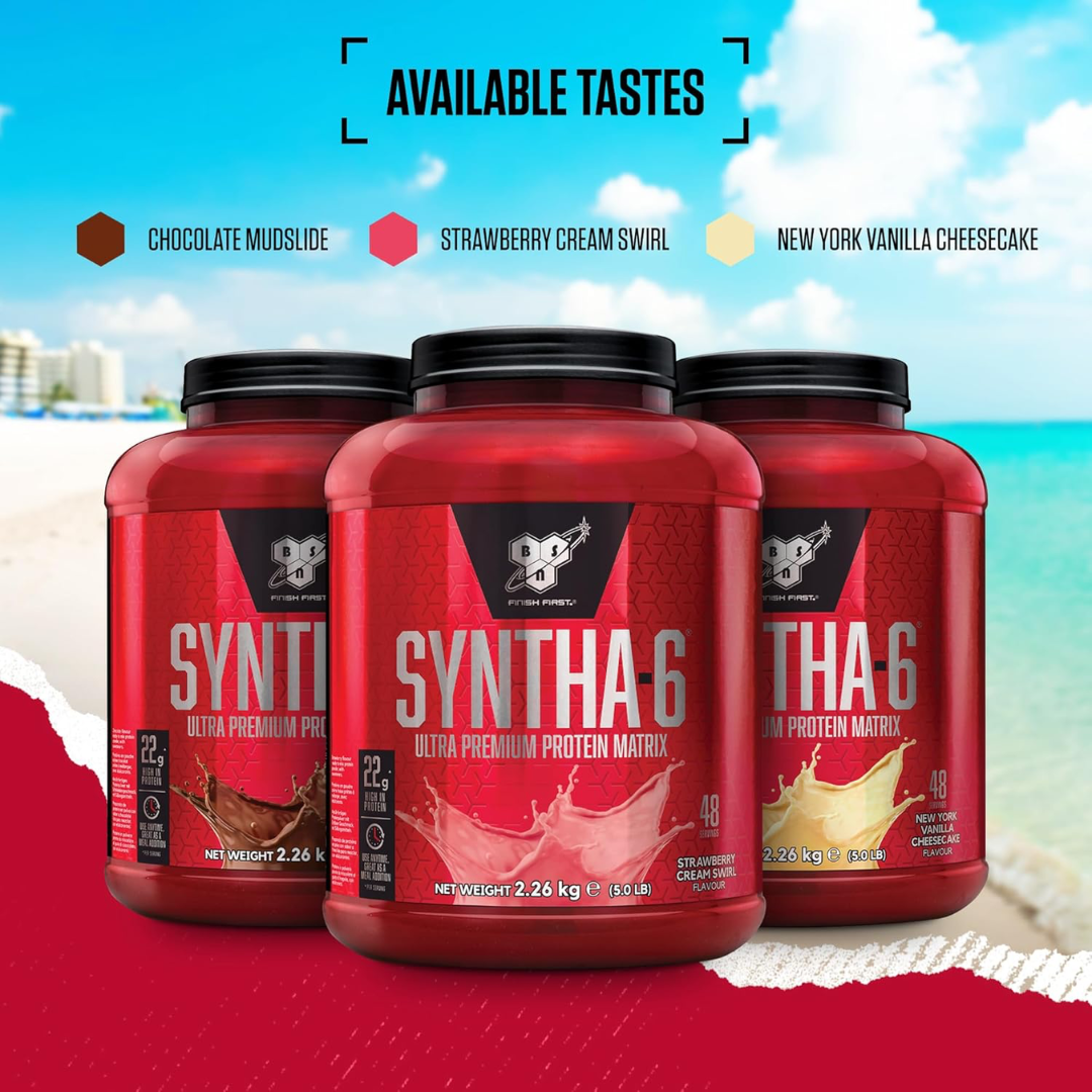 BSN Syntha 6 Limited Edition 2.26kg - Strawberry Cream Swirl