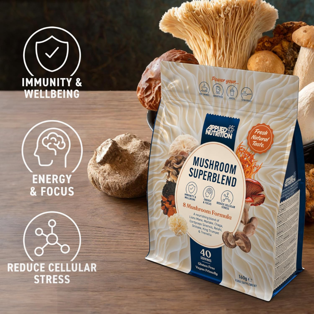 Applied Nutrition Mushroom Superblend 160g Unflavoured