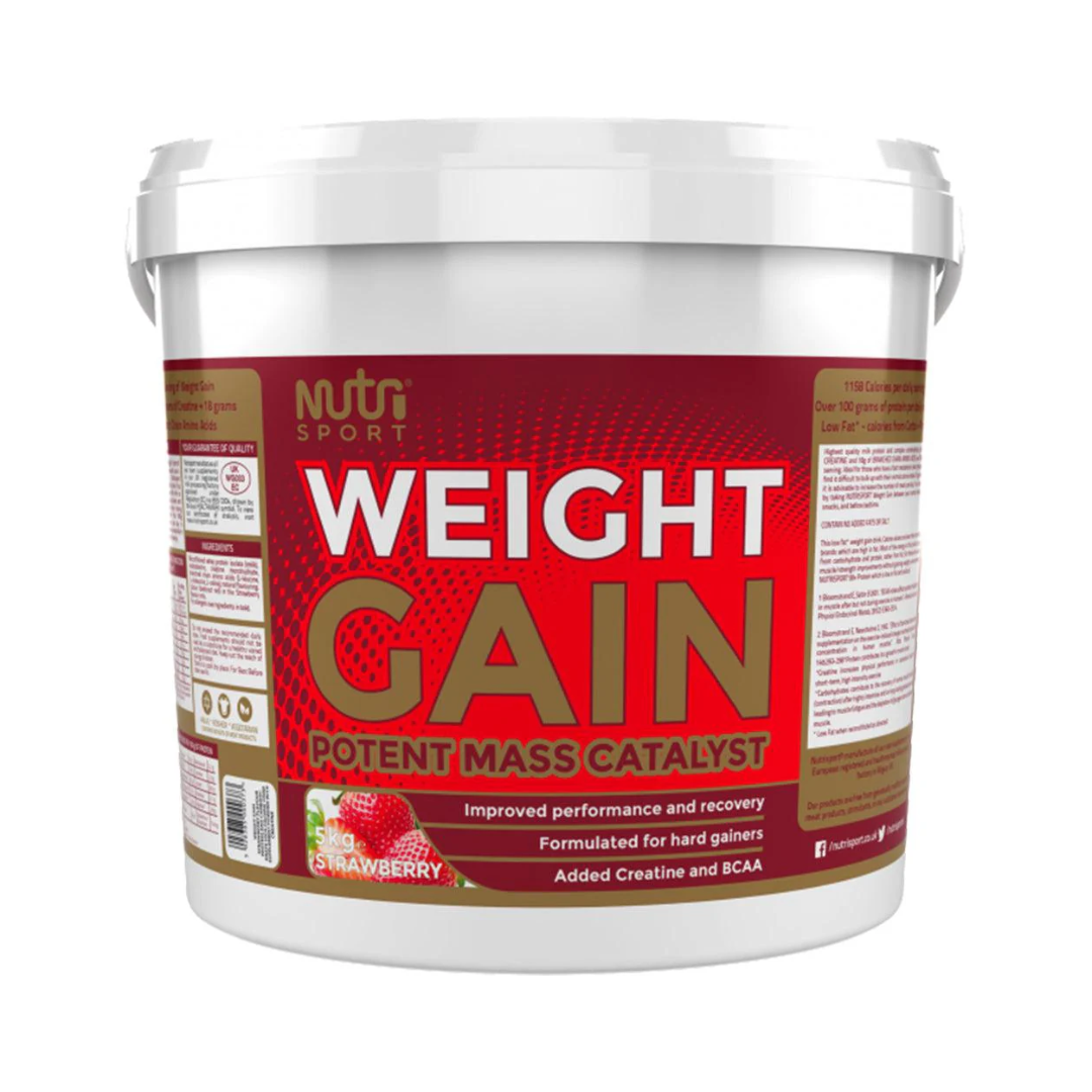 NutriSport Weight Gain 5kg - Strawberry