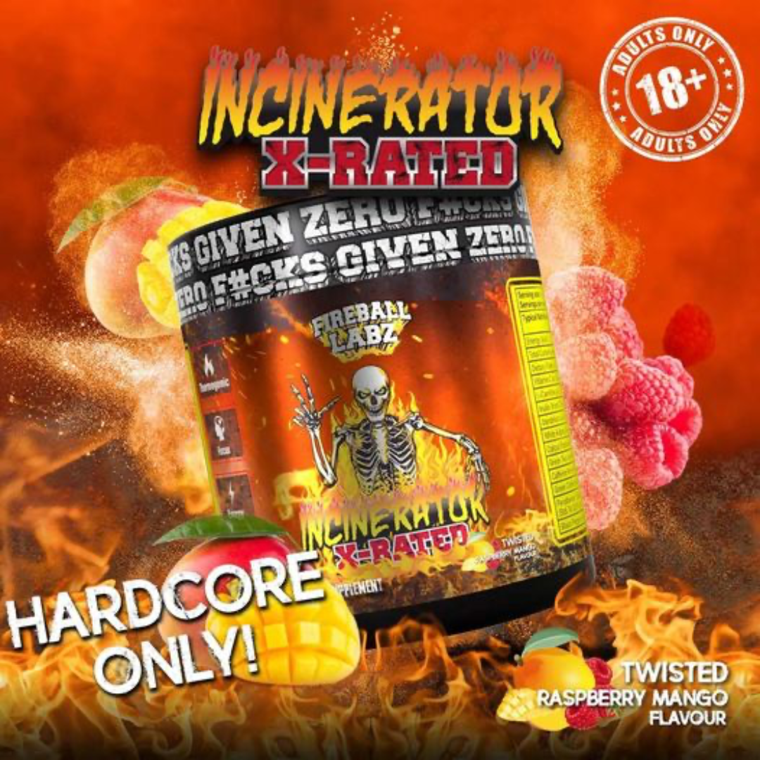 Fireball Labz Incinerator X-Rated 165g - Twisted (Raspberry Mango)