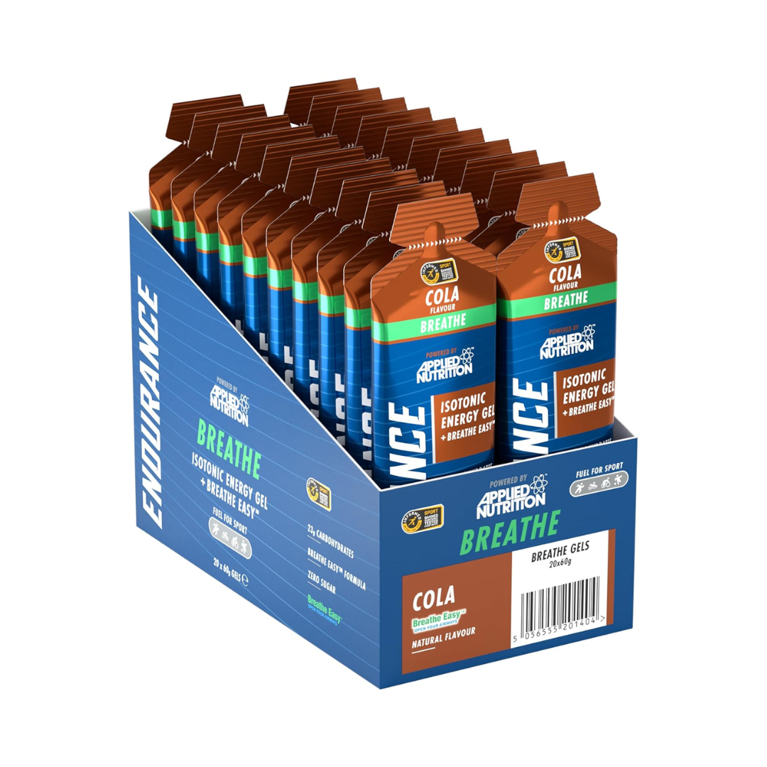 Applied Nutrition Endurance Velocity Breathe Isotonic Energy Gel 20x60g - Cola