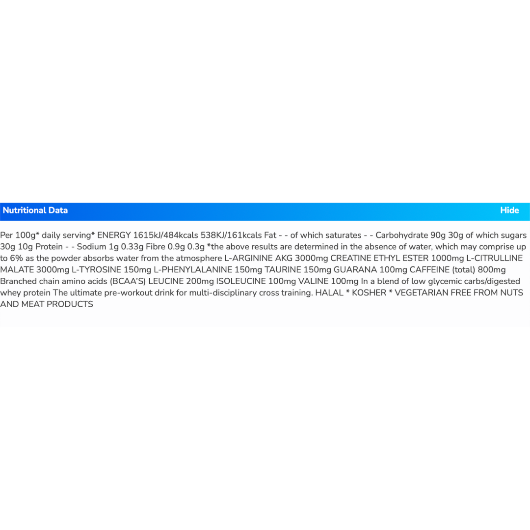 NutriSport Crossfit Pre Workout 700g Summer Fruits